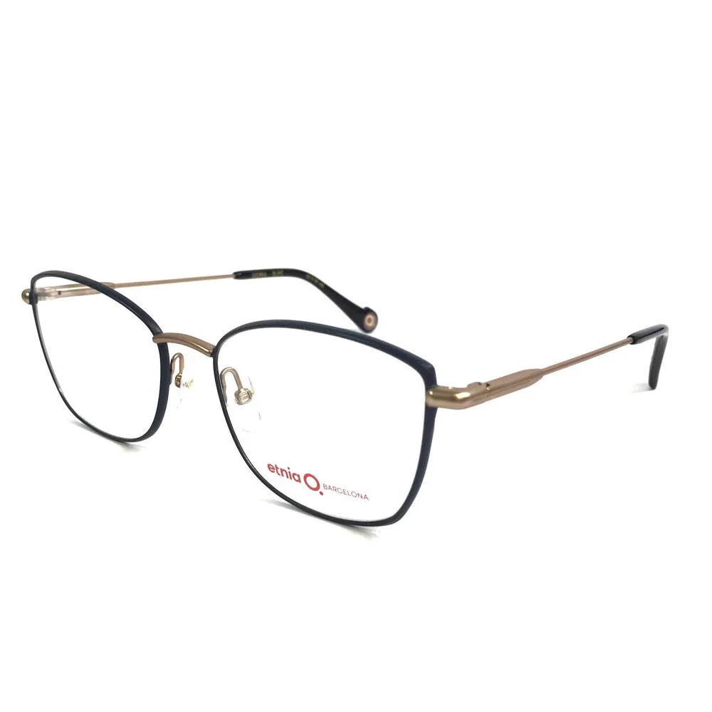 Etnia Barcelona Eyeglasses Frames DORIA BLPG Blue Pink Gold Cat Eye 55-18-142